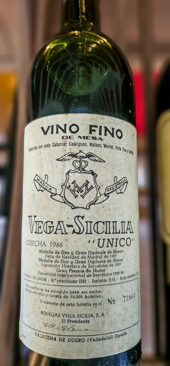 Bottle 7 from the evening's pairings